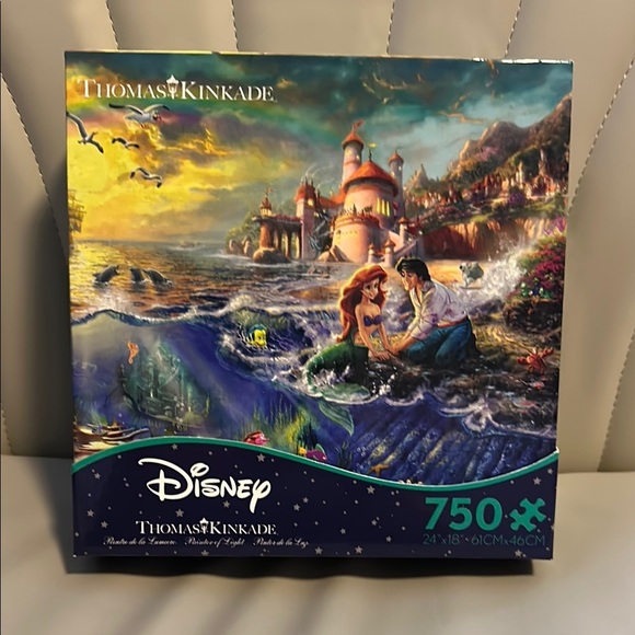 Disney Thomas Kinkade 750-Piece Puzzle - The Little Mermaid - Picture 1 of 1